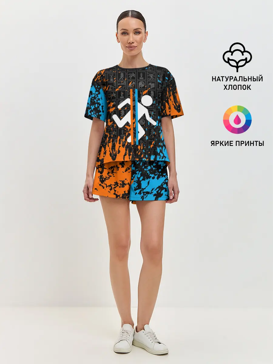 Женская пижама с шортами / PORTAL 2