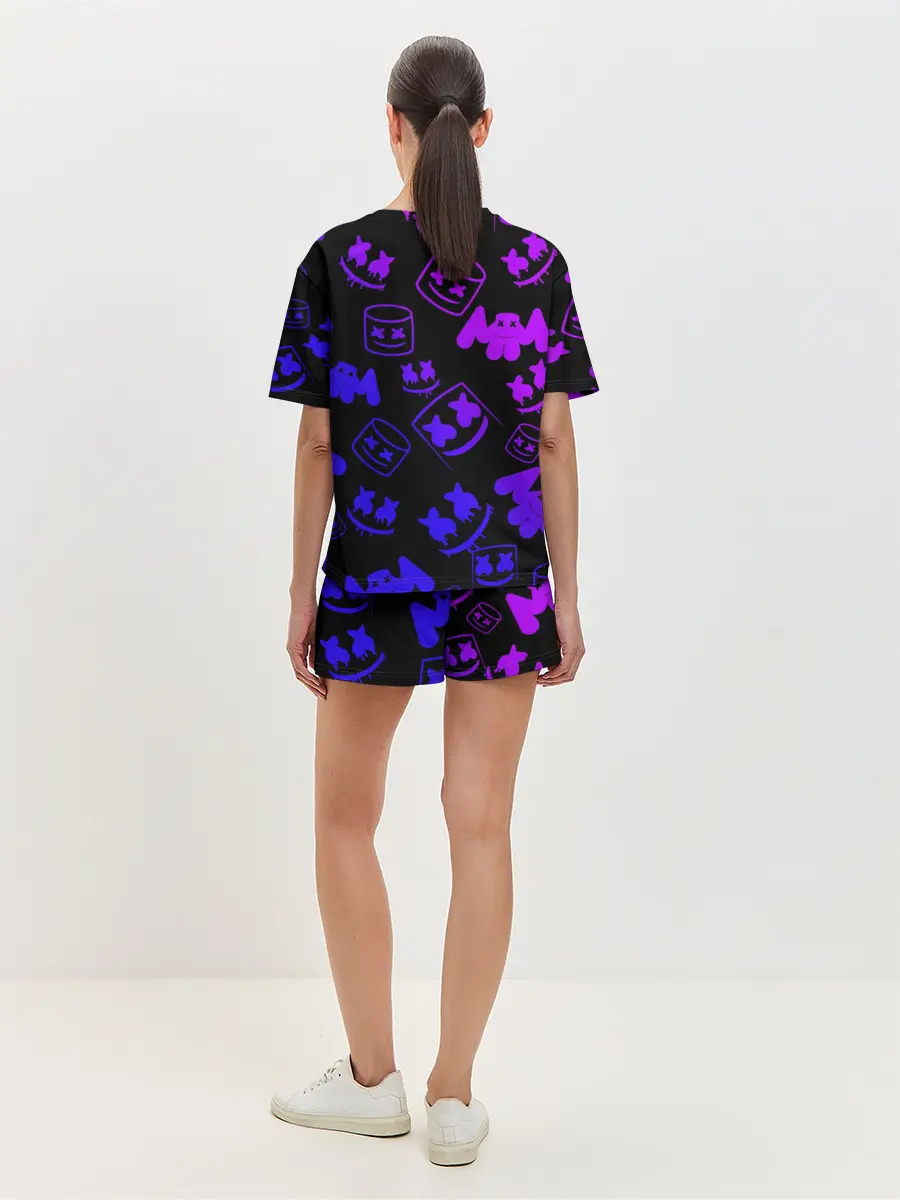 Женская пижама с шортами / Marshmello