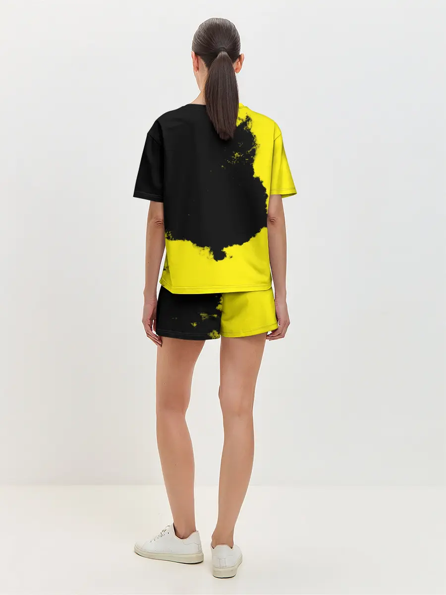 Женская пижама с шортами / Warning Coronavirus