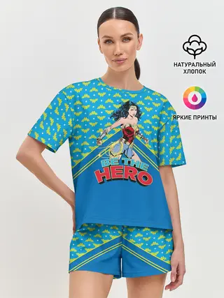 Женская пижама с шортами / Be the hero