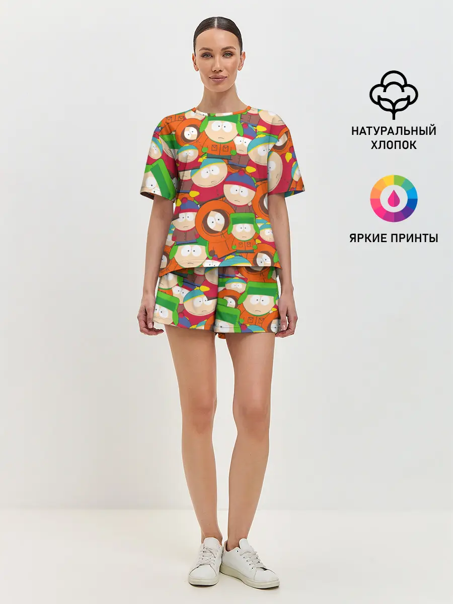 Женская пижама с шортами / ЮЖНЫЙ ПАРК