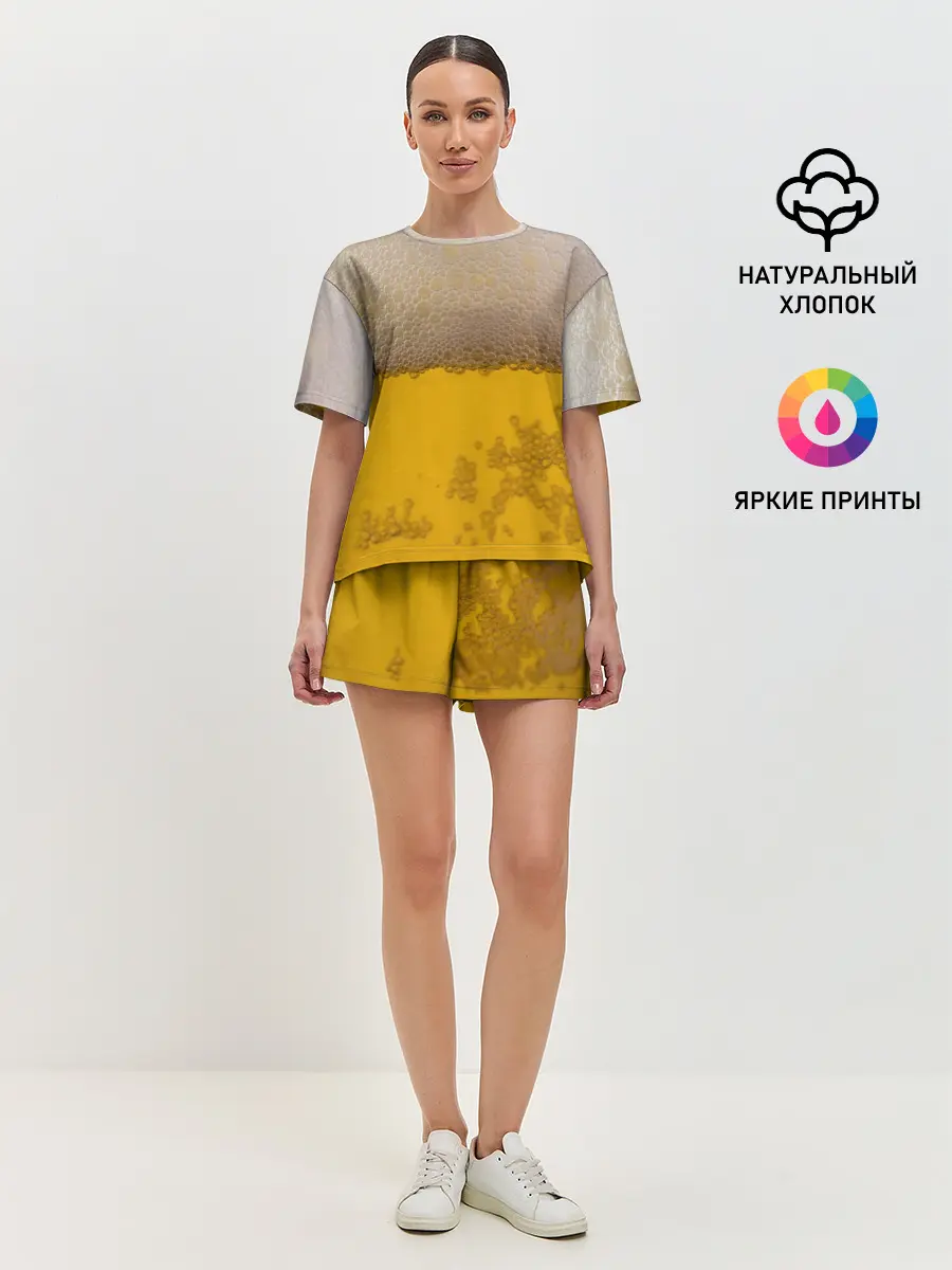 Женская пижама с шортами / Пиво