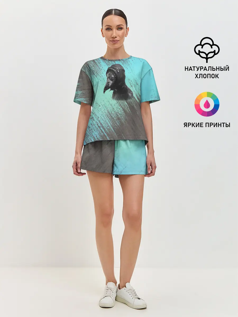 Женская пижама с шортами / Чумной доктор