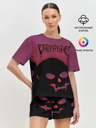 Женская пижама с шортами / Bullet For My Valentine