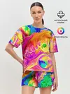 Женская пижама с шортами / TIE DYE | ЯРКИЕ КРАСКИ