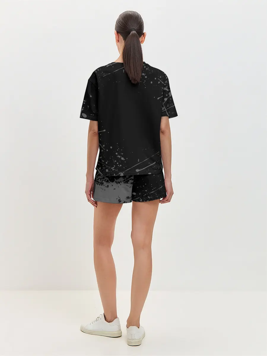 Женская пижама с шортами / СЕРЫЕ БРЫЗГИ | GREY SPRAY