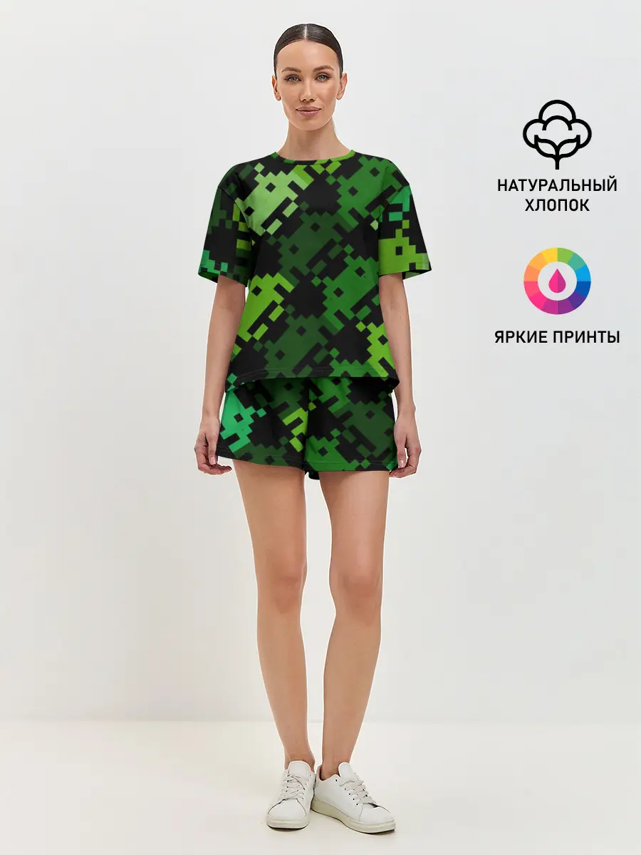 Женская пижама с шортами / Space Invaders