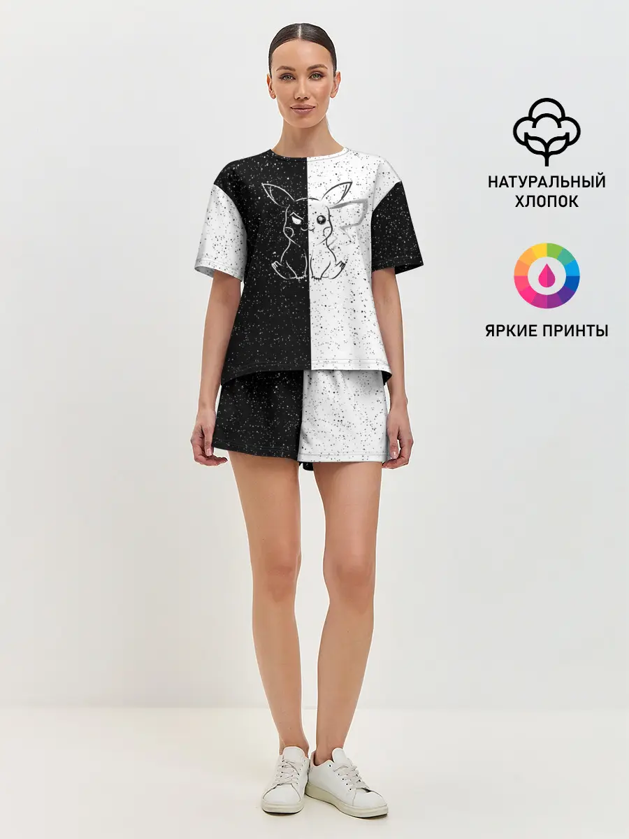 Женская пижама с шортами / ПИКАЧУ