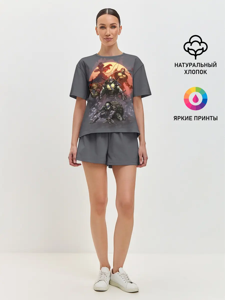 Женская пижама с шортами / Черепашки-ниндзя