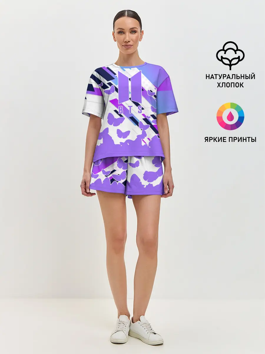 Женская пижама с шортами / BTS