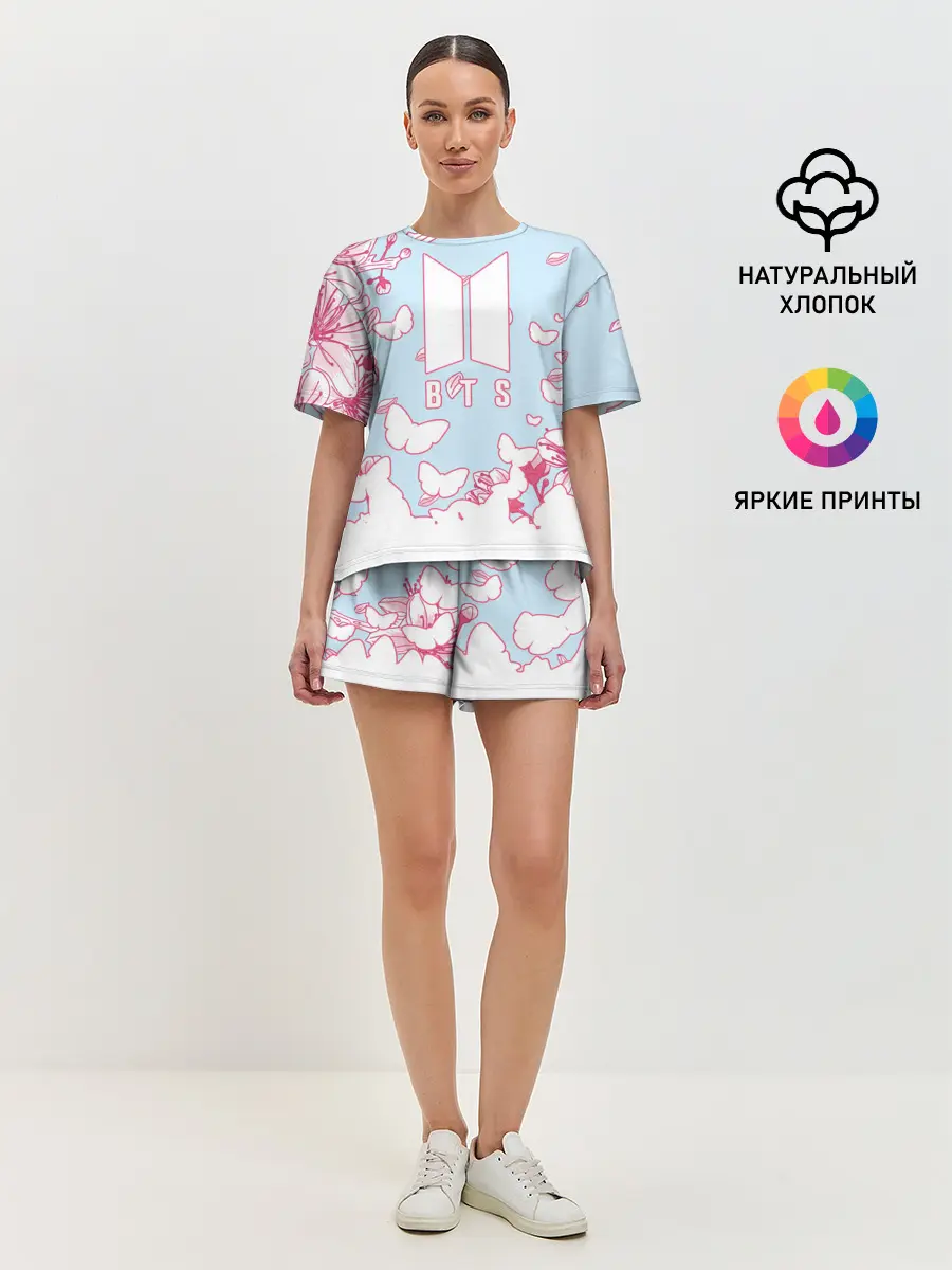 Женская пижама с шортами / BTS