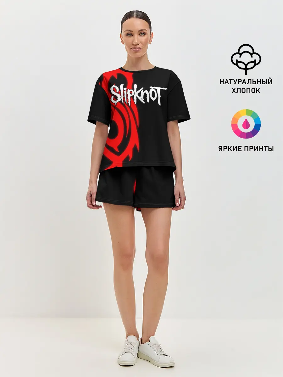 Женская пижама с шортами / Slipknot