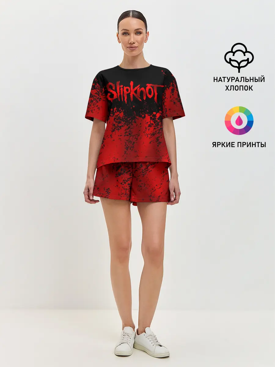 Женская пижама с шортами / Slipknot