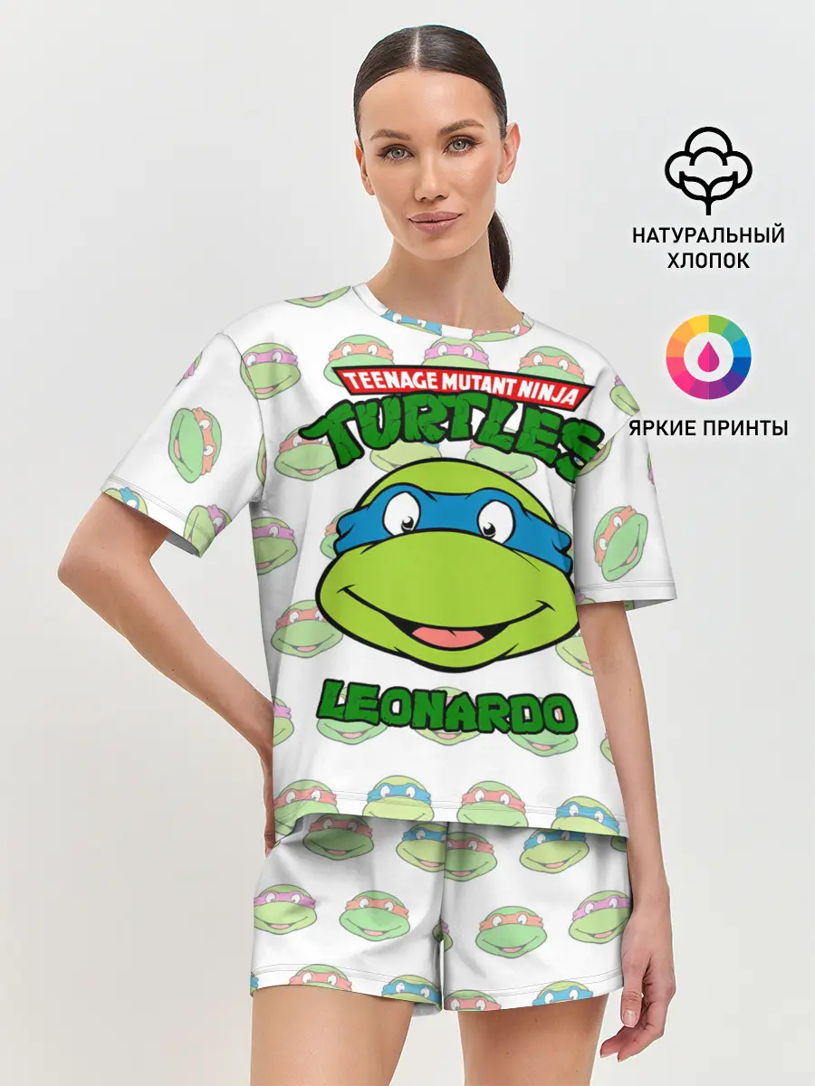 Женская пижама с шортами / Черепашки-Ниндзя