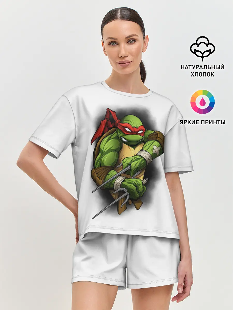 Женская пижама с шортами / Черепашки-ниндзя