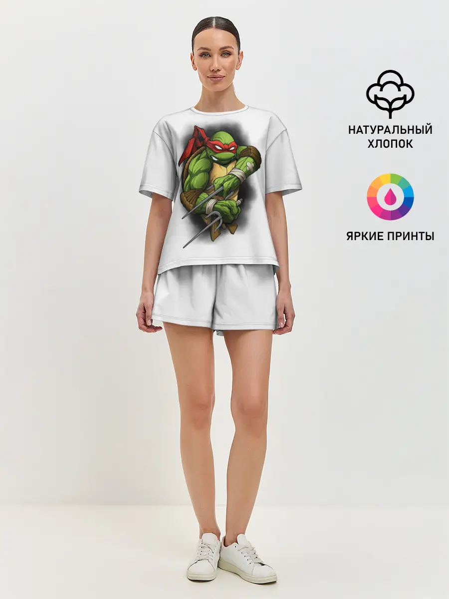 Женская пижама с шортами / Черепашки-ниндзя