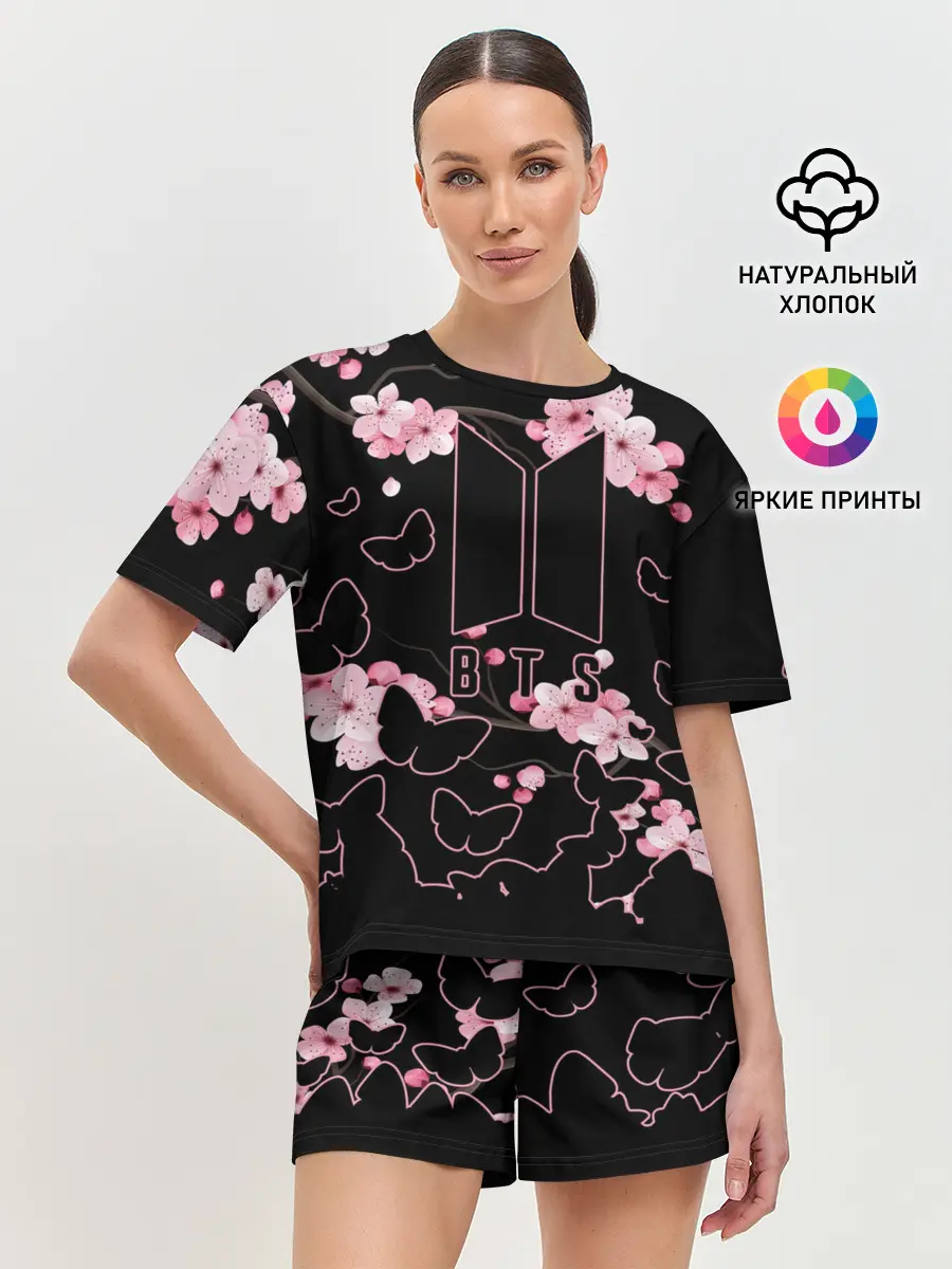 Женская пижама с шортами / BTS
