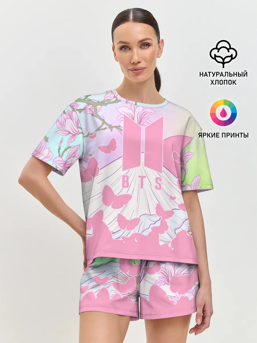 Женская пижама с шортами / BTS
