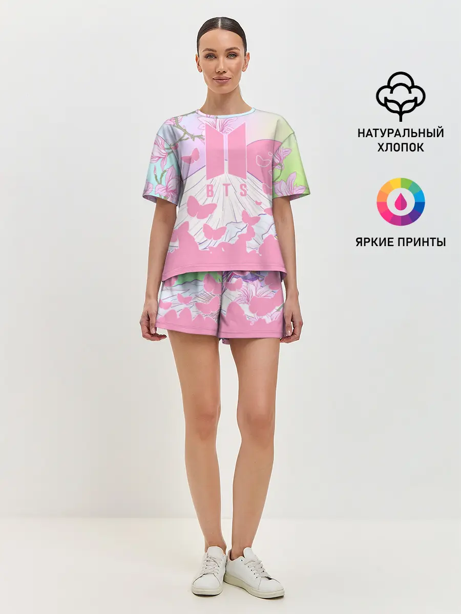 Женская пижама с шортами / BTS