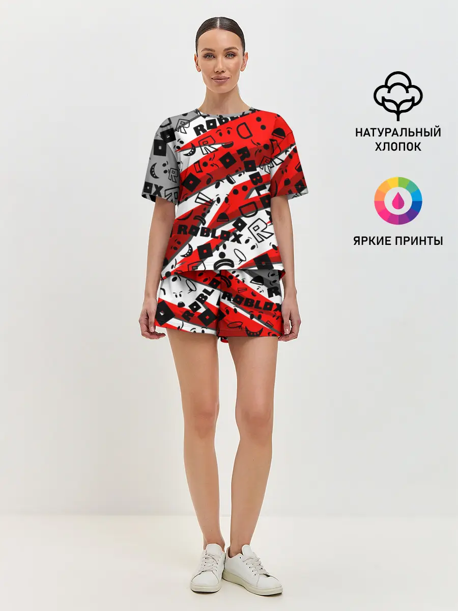 Женская пижама с шортами / Roblox