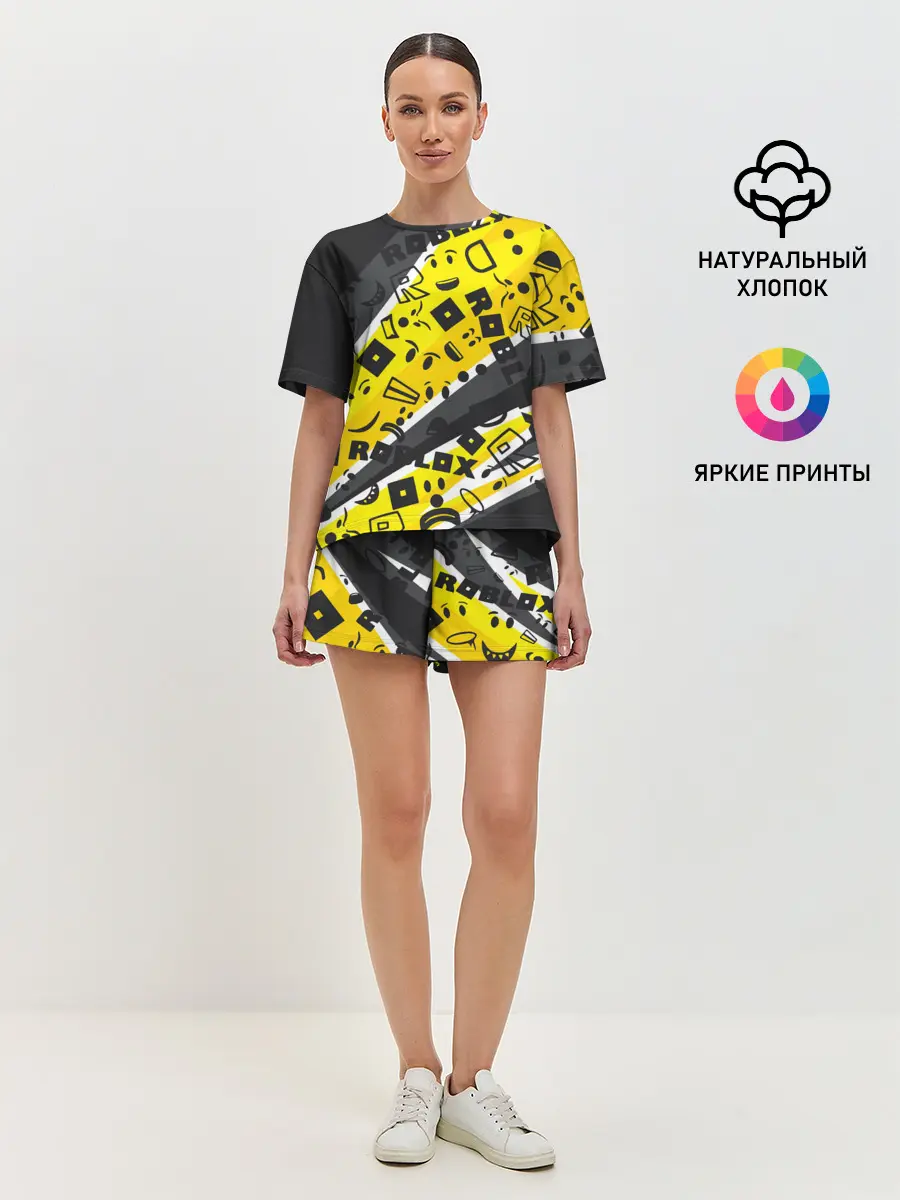 Женская пижама с шортами / Roblox