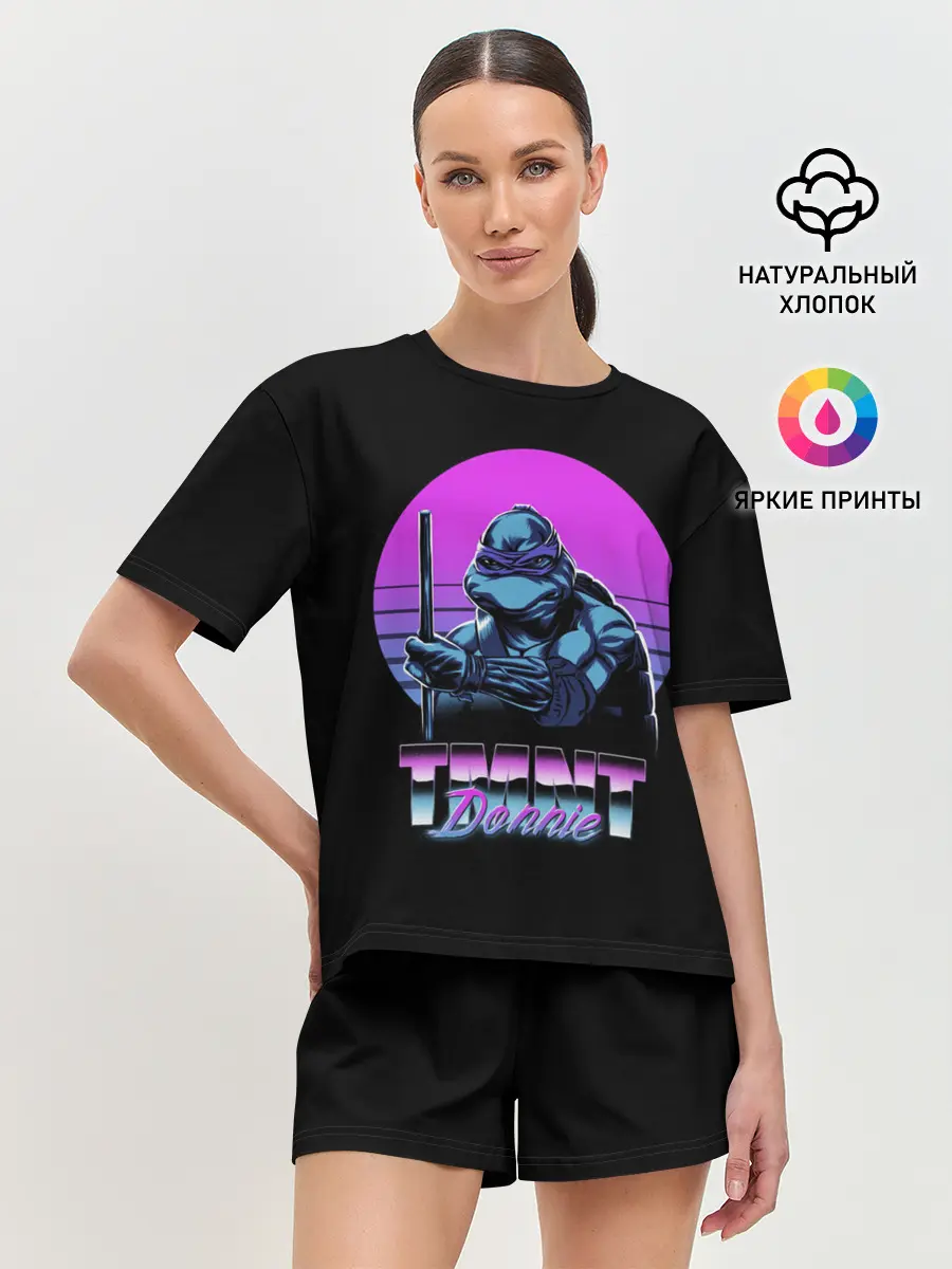 Женская пижама с шортами / Черепашки-ниндзя