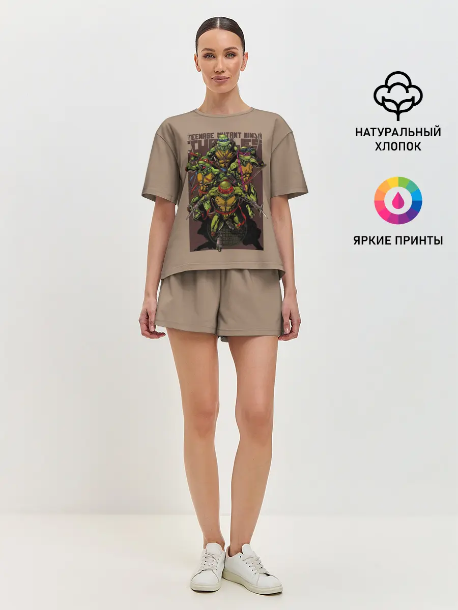 Женская пижама с шортами / Черепашки-ниндзя