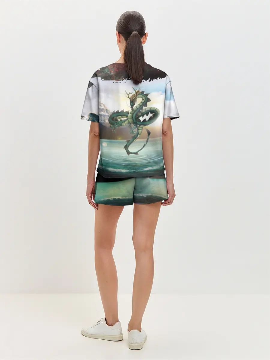 Женская пижама с шортами / Дракон | Dragon