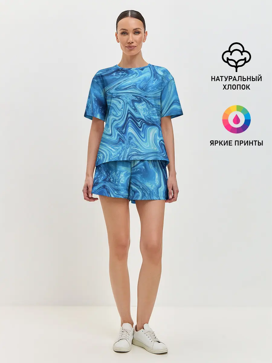 Женская пижама с шортами / Водоворот