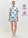 Женская пижама с шортами / Рай для дельфина