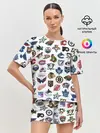 Женская пижама с шортами / Логотипы НХЛ
