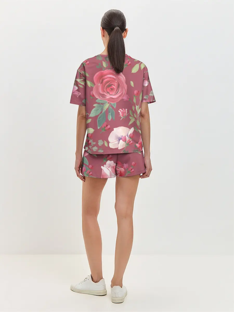 Женская пижама с шортами / rose