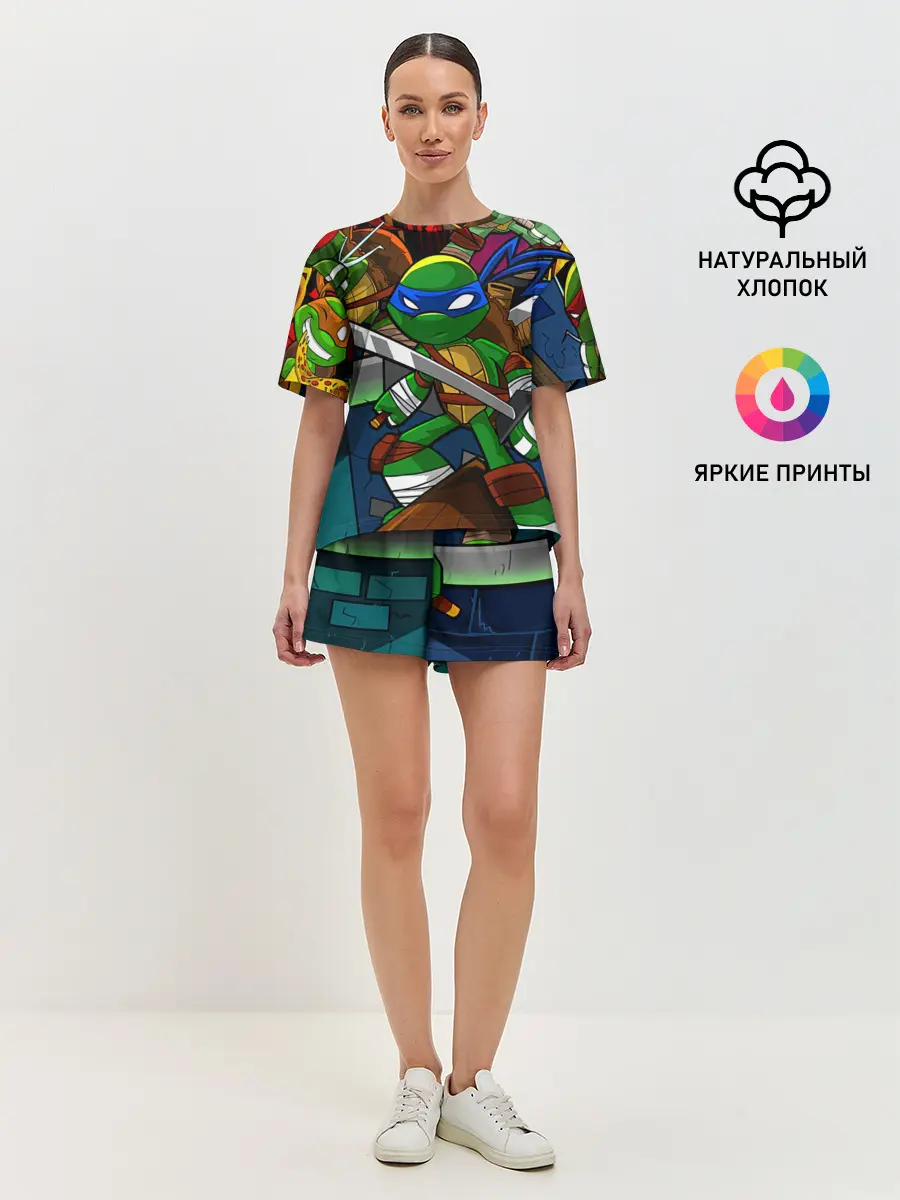 Женская пижама с шортами / LEONARDO