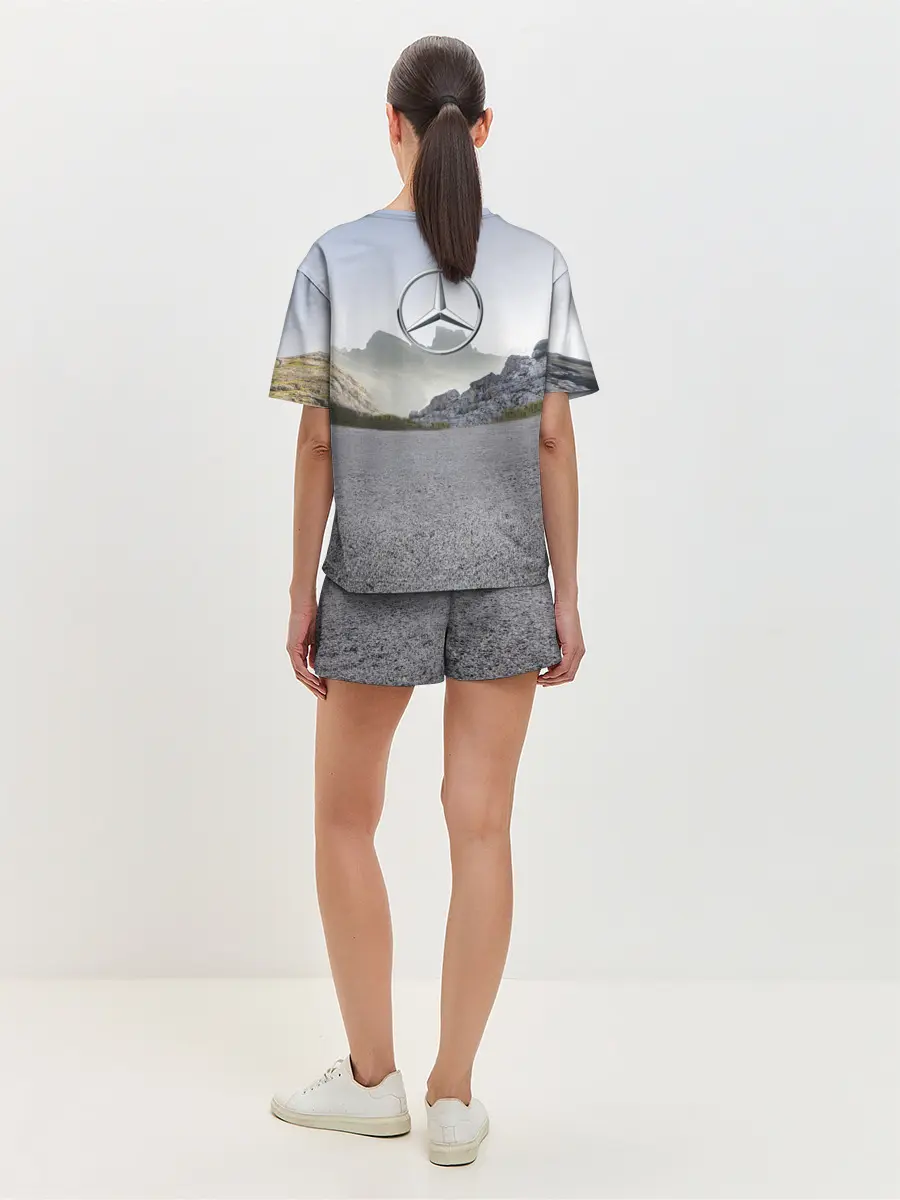 Женская пижама с шортами / Mercedes V8 Biturbo