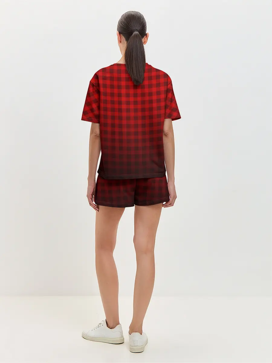 Женская пижама с шортами / В КЛЕТОЧКУ