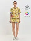 Женская пижама с шортами / Смайлы.