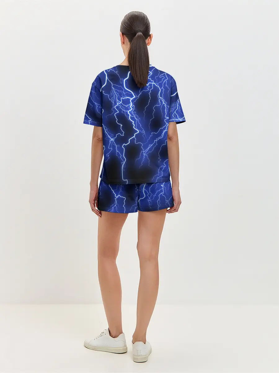 Женская пижама с шортами / МОЛНИЯ NEON