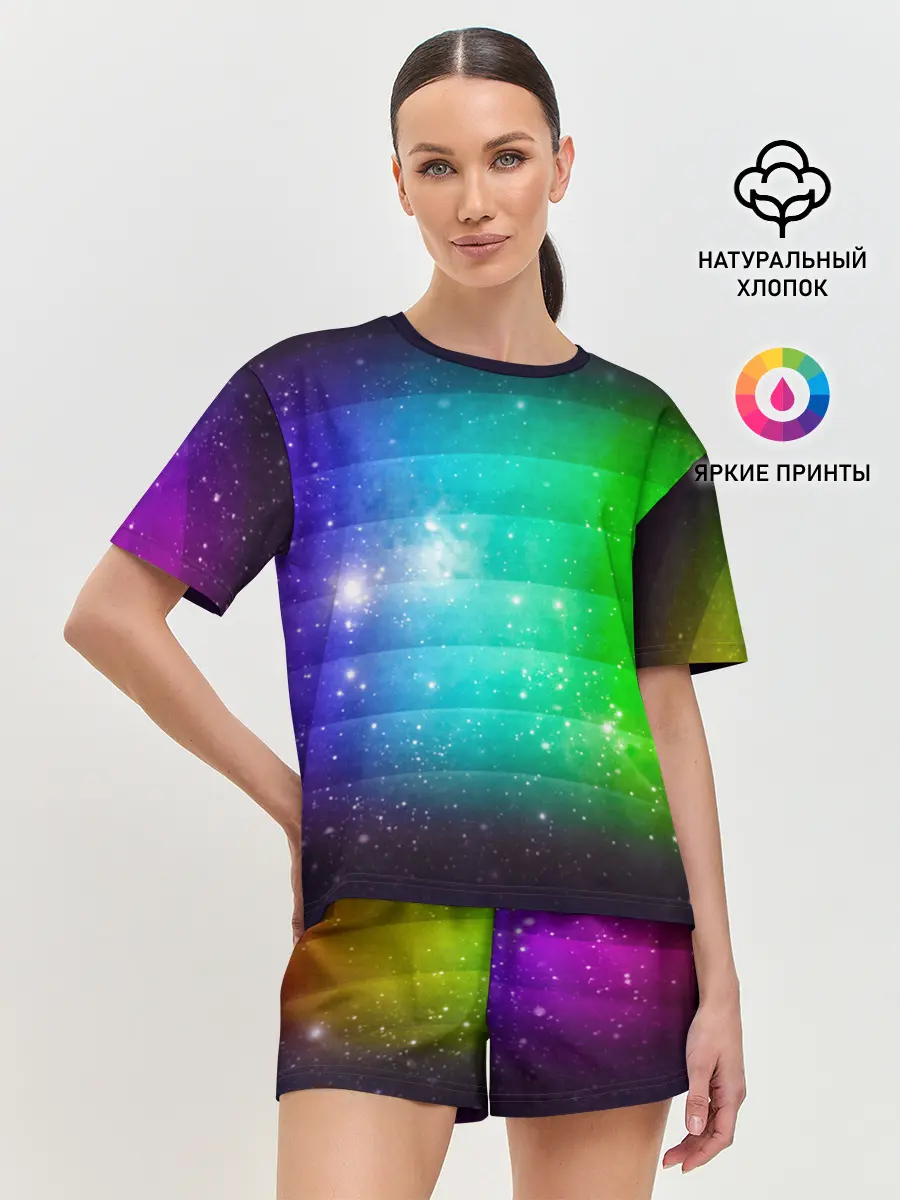 Женская пижама с шортами / Space