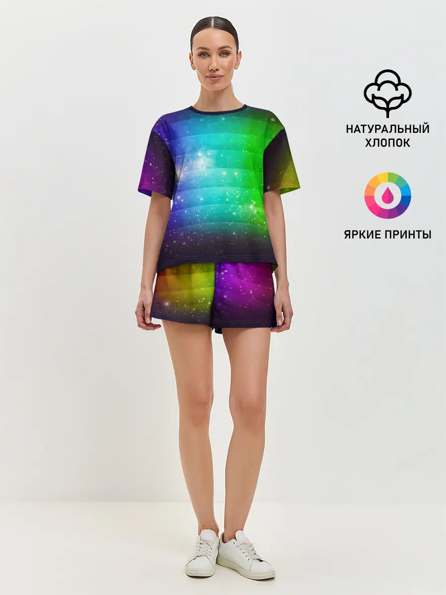 Женская пижама с шортами / Space