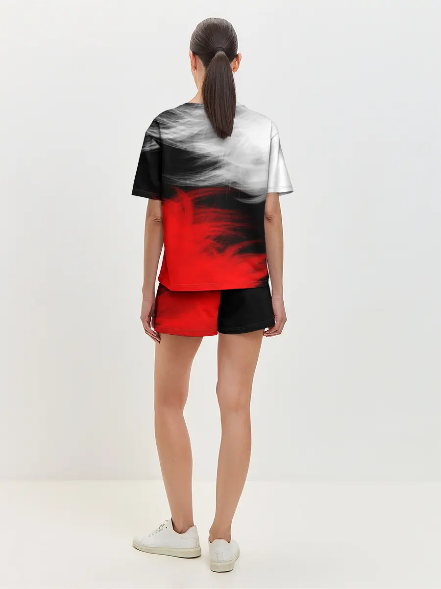 Женская пижама с шортами / ПЕРЬЯ