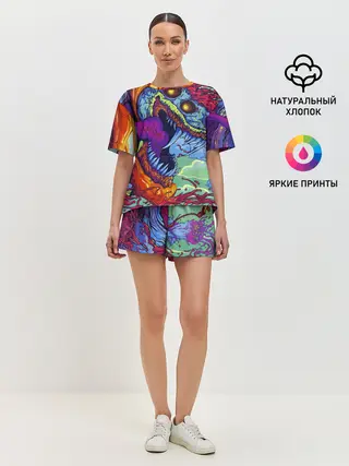 Женская пижама с шортами / CS GO HYPERBEAST | КС ГО ХАЙПЕРБИСТ