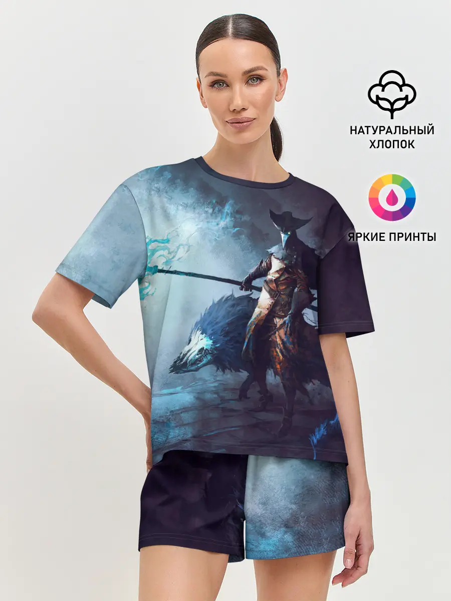 Женская пижама с шортами / Plague Doctor painting