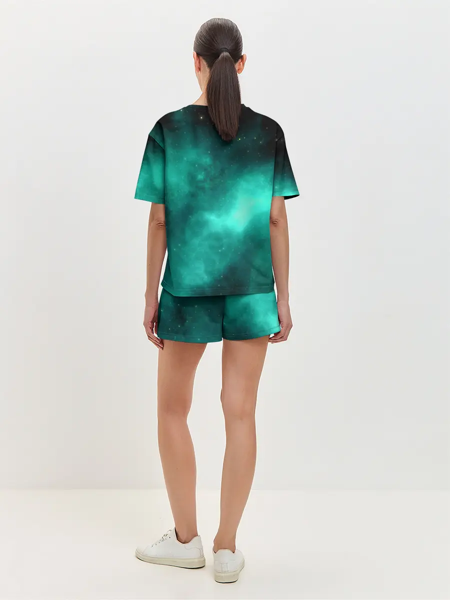Женская пижама с шортами / НЕОНОВЫЙ КОСМОС