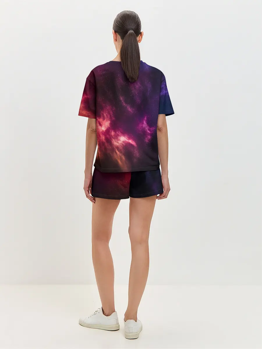 Женская пижама с шортами / КОСМОС