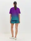 Женская пижама с шортами / НЕОНОВАЯ ШАХМАТКА