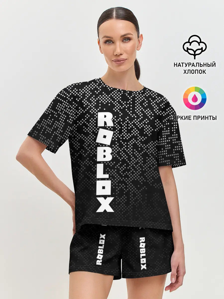 Женская пижама с шортами / Roblox