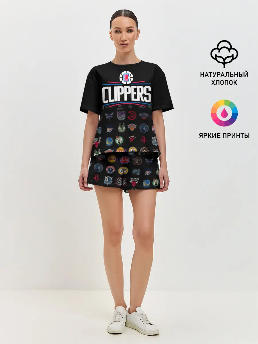 Женская пижама с шортами / Los Angeles Clippers