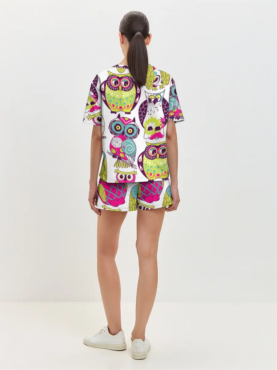 Женская пижама с шортами / МУДРЫЕ СОВЫ | WISE OWLS