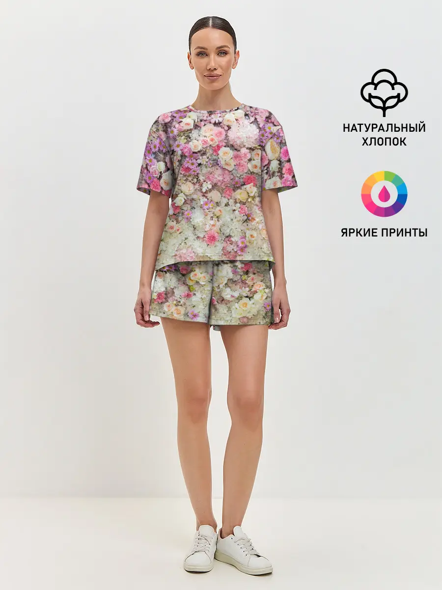 Женская пижама с шортами / ВЕСЕННИЕ НАСТРОЕНИЕ | SPRING MOOD
