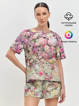 Женская пижама с шортами / ВЕСЕННИЕ НАСТРОЕНИЕ | SPRING MOOD